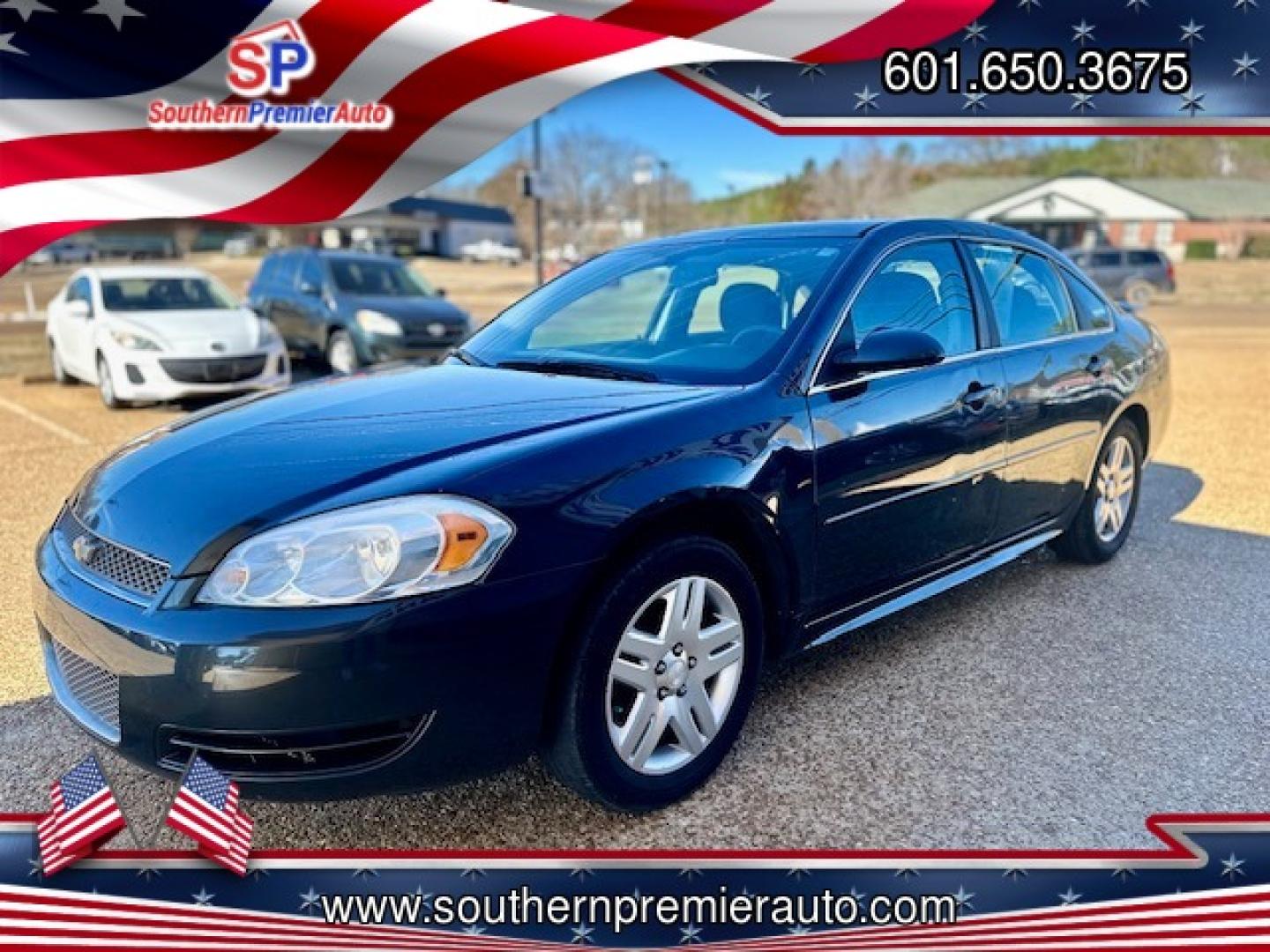 2012 BLACK CHEVROLET IMPALA LT (2G1WB5E39C1) , located at 922 W. Beacon St., Philadelphia, MS, 39350, (601) 650-3675, 32.770447, -89.127151 - Photo#2